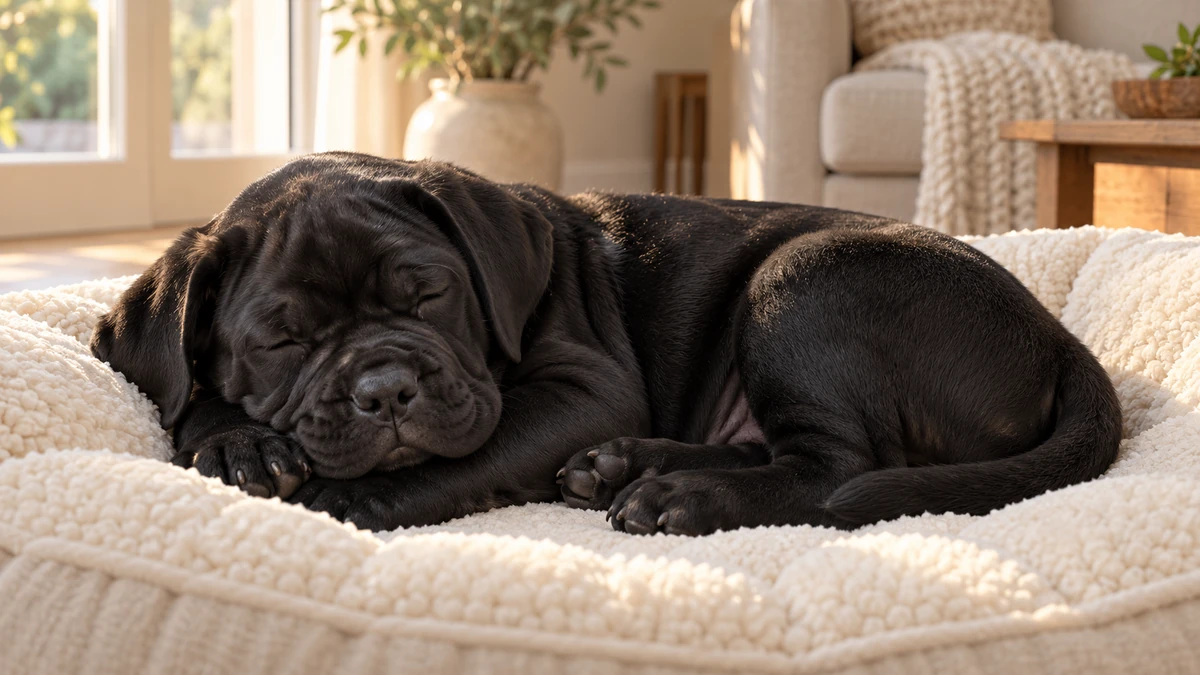 Cane Corso ilan — uyuyan Cane Corso yavru ilan fotoğrafı